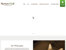 Tablet Screenshot of nurture-pro.com